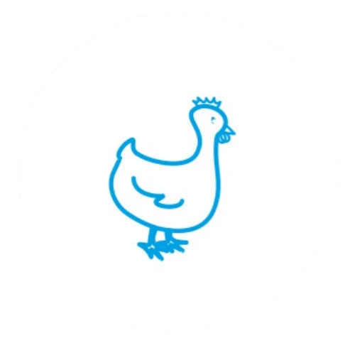 Grafik von einem Huhn