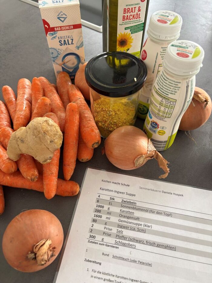 Zutaten für Suppe